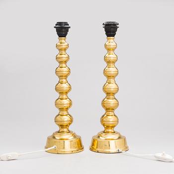 A pair of Enco no. 69 table lamps from second half of the 20th century.