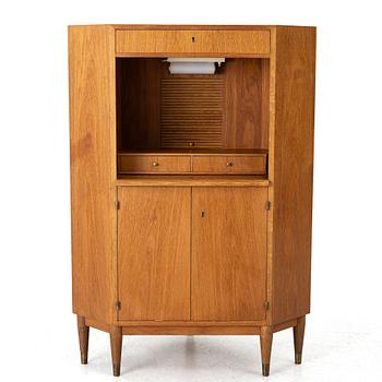Corner cabinet/desk, mid-20th century.