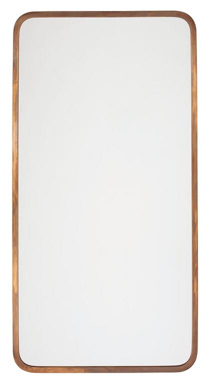 A brass mirror, possibly by Josef Frank for Svenskt Tenn.