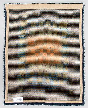 Terttu Tomero, a Finnish rya rug for Neovius. Circa 102 x 80 cm.