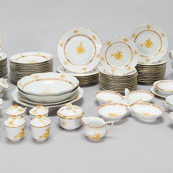 Herend, matservis, 121 delar, Apponyi Yellow / Chinese Bouquet, porslin, Ungern.