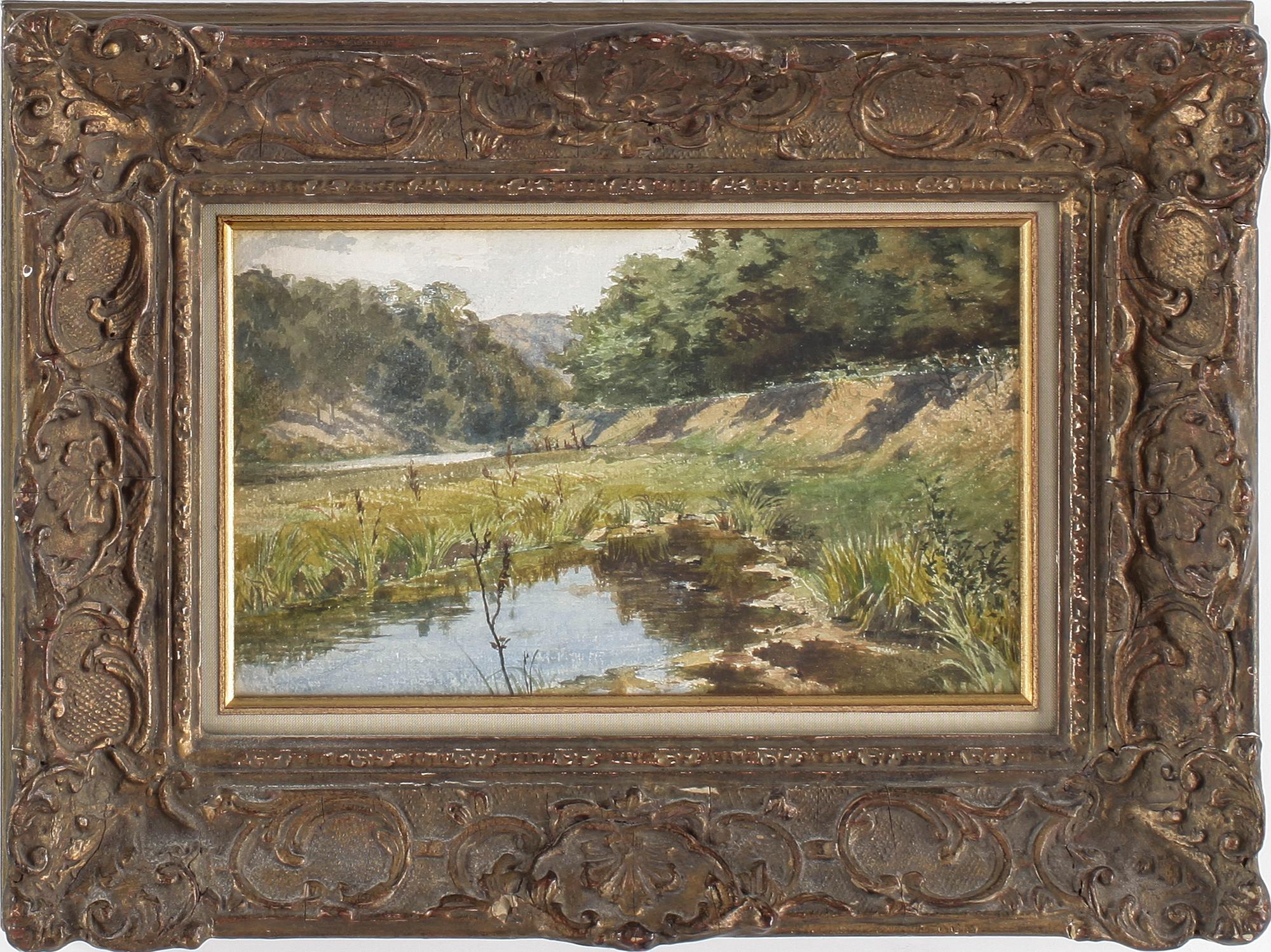 OKÄND KONSTNÄR, akvarell, ej signerad.