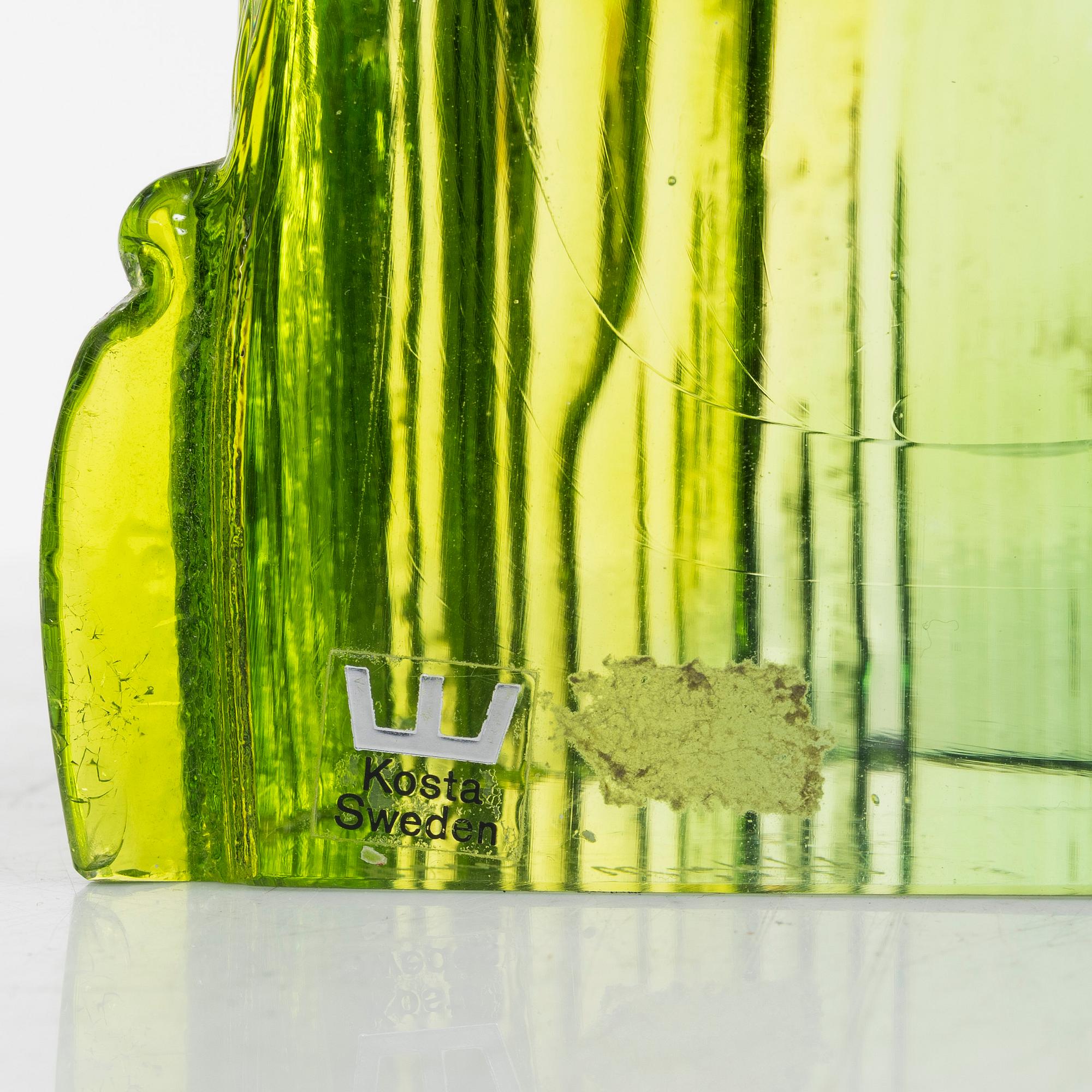 Göran Wärff, konstglas, tre delar, Kosa Boda, 1970-tal.