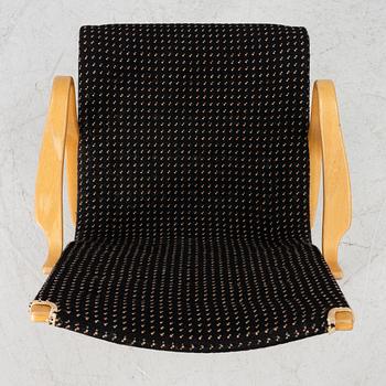 Bruno Mathsson, armchair, "Mina", Mathsson International, second half of the 20th century.