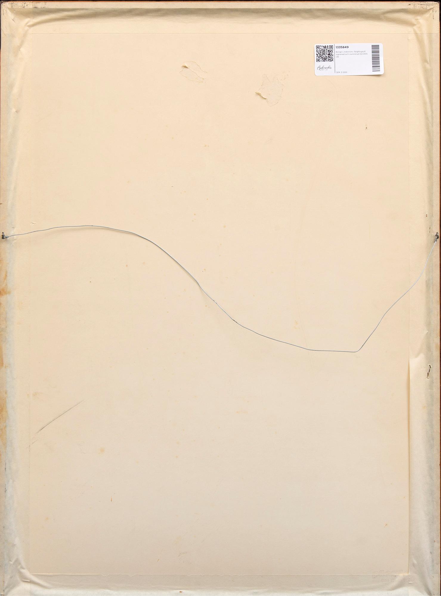 Bengt Lindström, lithograph in colours signed and numbered 62/200.