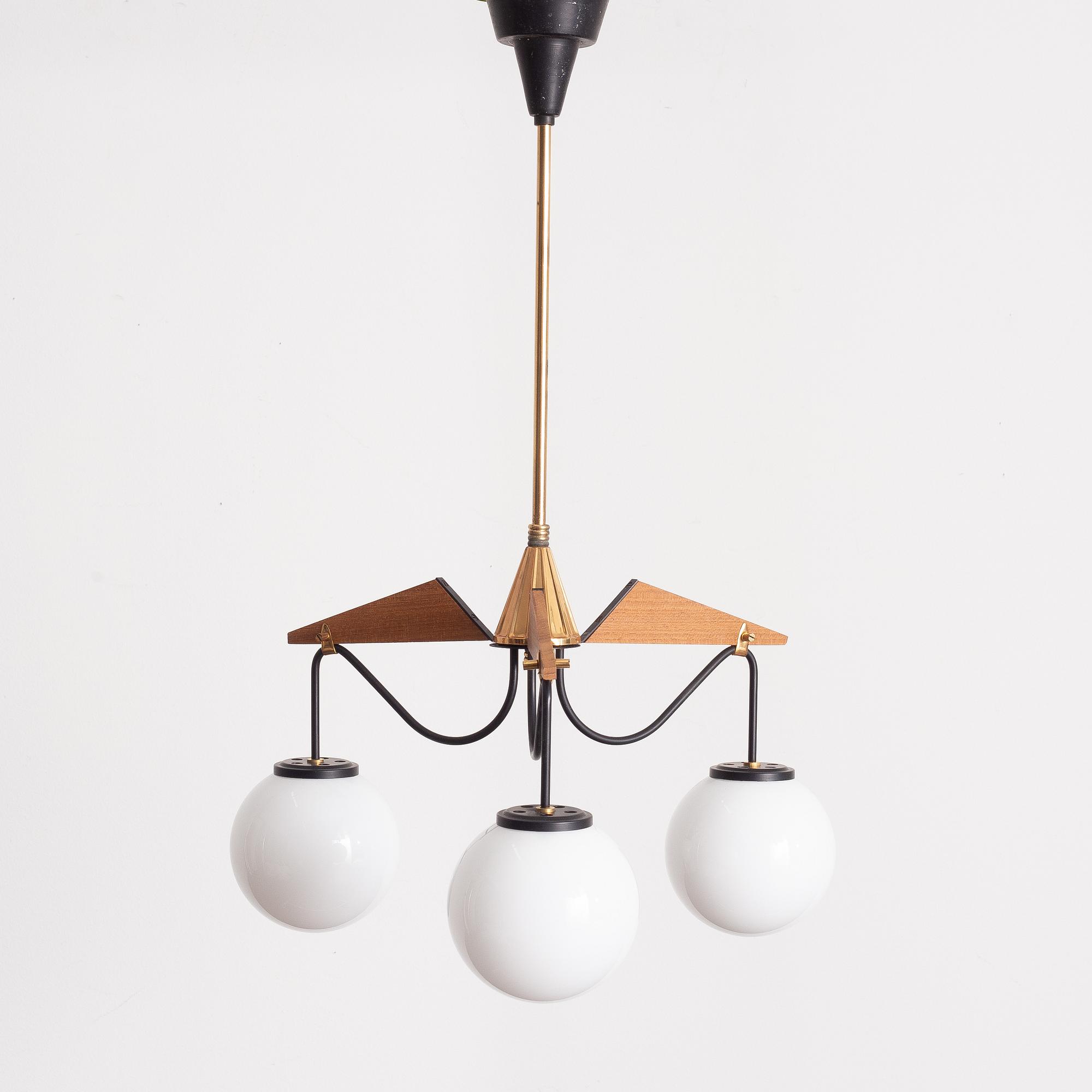 Ceiling lamp, Italy, second half of the 20th century.