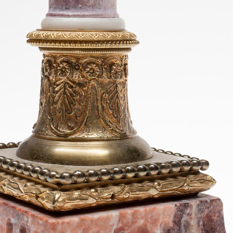 BORDSLAMPA, empirestil, 1800-talets slut.