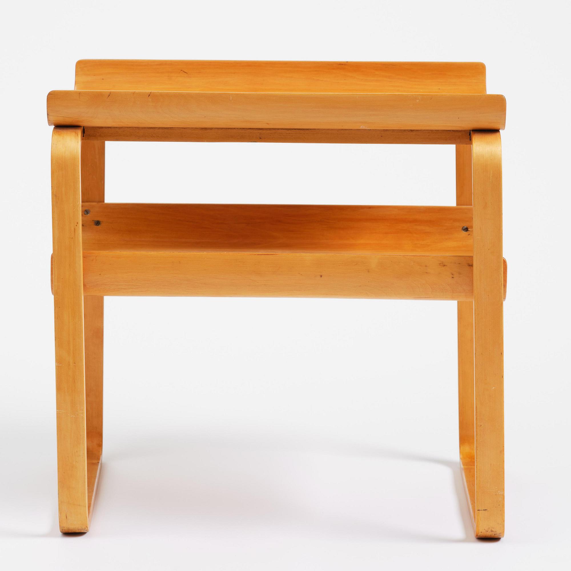 Alvar Aalto, a birch table model 75, probably executed by Huonekalu-ja Rakennustyötehdas A.B, Finland, 1930s-40s.
