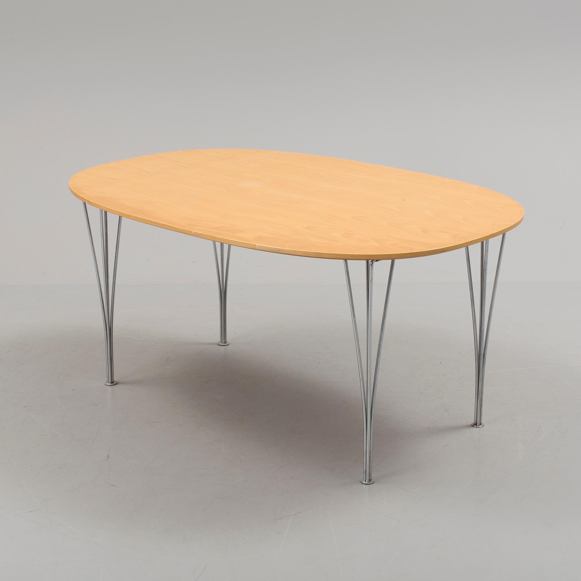 BRUNO MATHSSON & PIET HEIN, a "Superellips" table for Fritz Hansen 1991.