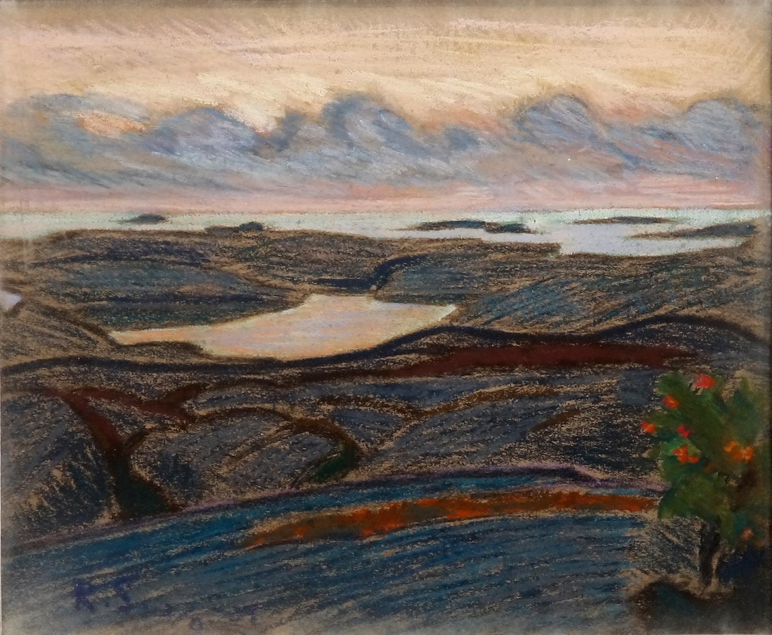 SVENSSON, ROLAND, pastell. Sign och dat.