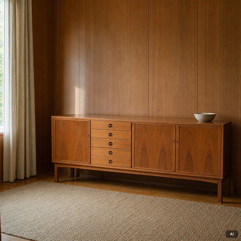 Sven Engström & Gunnar Myrstrand, Sideboard, “Tiveden”, Skaraborgs Möbelindustri, Tibro.