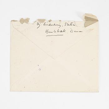Hjalmar Söderberg, egenhändigt författat tackkort, 12 juli 1939.