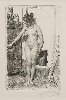 152A. Anders Zorn, "By the stove".