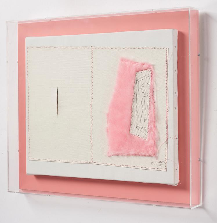 Marie-Louise Ekman, "Spegeldam (Hommage á Lucio Fontana)".