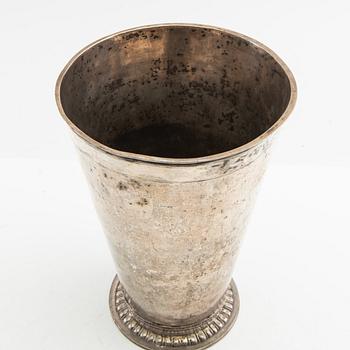 Pokal silver Nordeuropa, oidentifierad mästarstämpel, sannolikt 1700-tal.