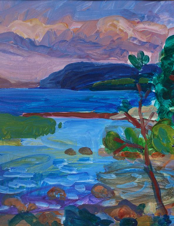 Erling Ärlingsson, oil on paper panel, signed EÄ.