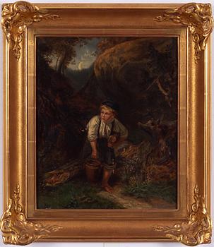 Josef Wilhelm Wallander, "Kolargossen i skogen".