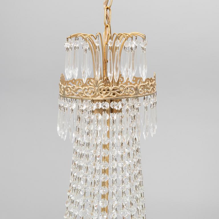 Chandelier, Gustavian style, second half of the 20th century.