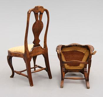 STOLAR, 5 st, senbarock, 1700-tal.