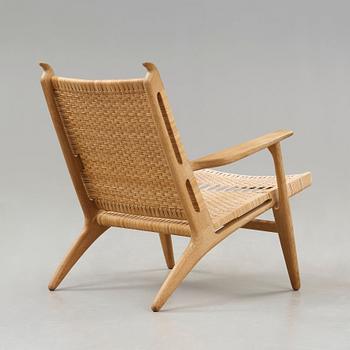 A Hans J Wegner easychair, 'CH-27', Carl Hansen & Son, Denmark.