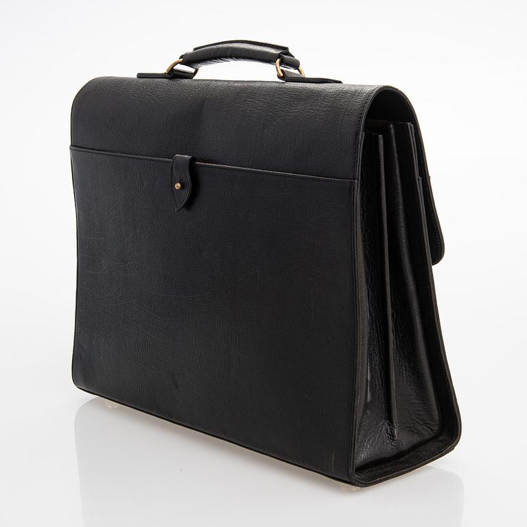 Mulberry, a leather briefcase.