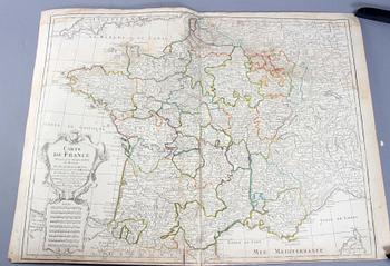 KARTA, Frankrike, Guillaume Delisle 1775.