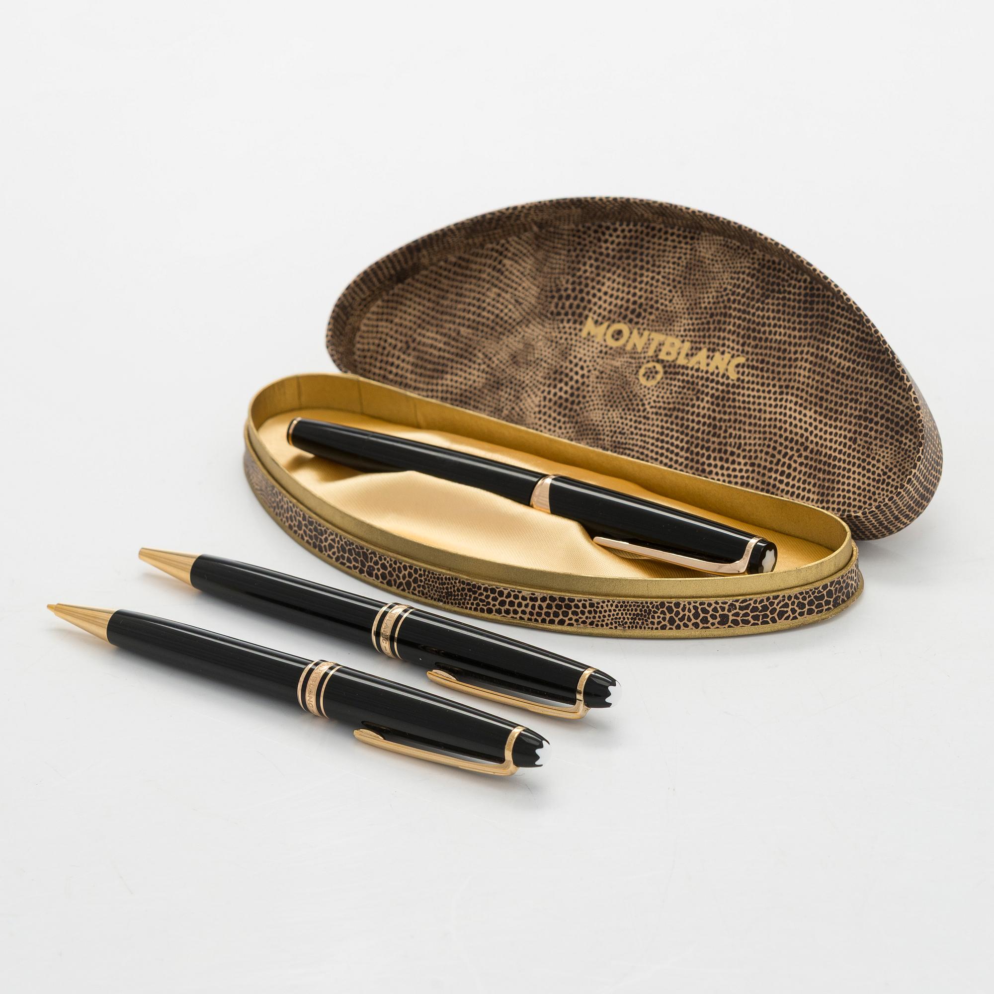 Montblanc, reservoirpenna, kulspetspenna och blyertspenna, Meisterstück.