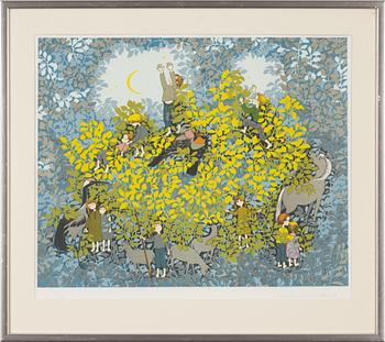 Ilon Wikland, lithograph in colours, signed 121/360.