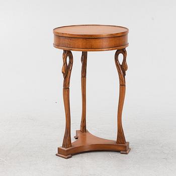 A Selva Empire style mahogany bedside table, Italy.