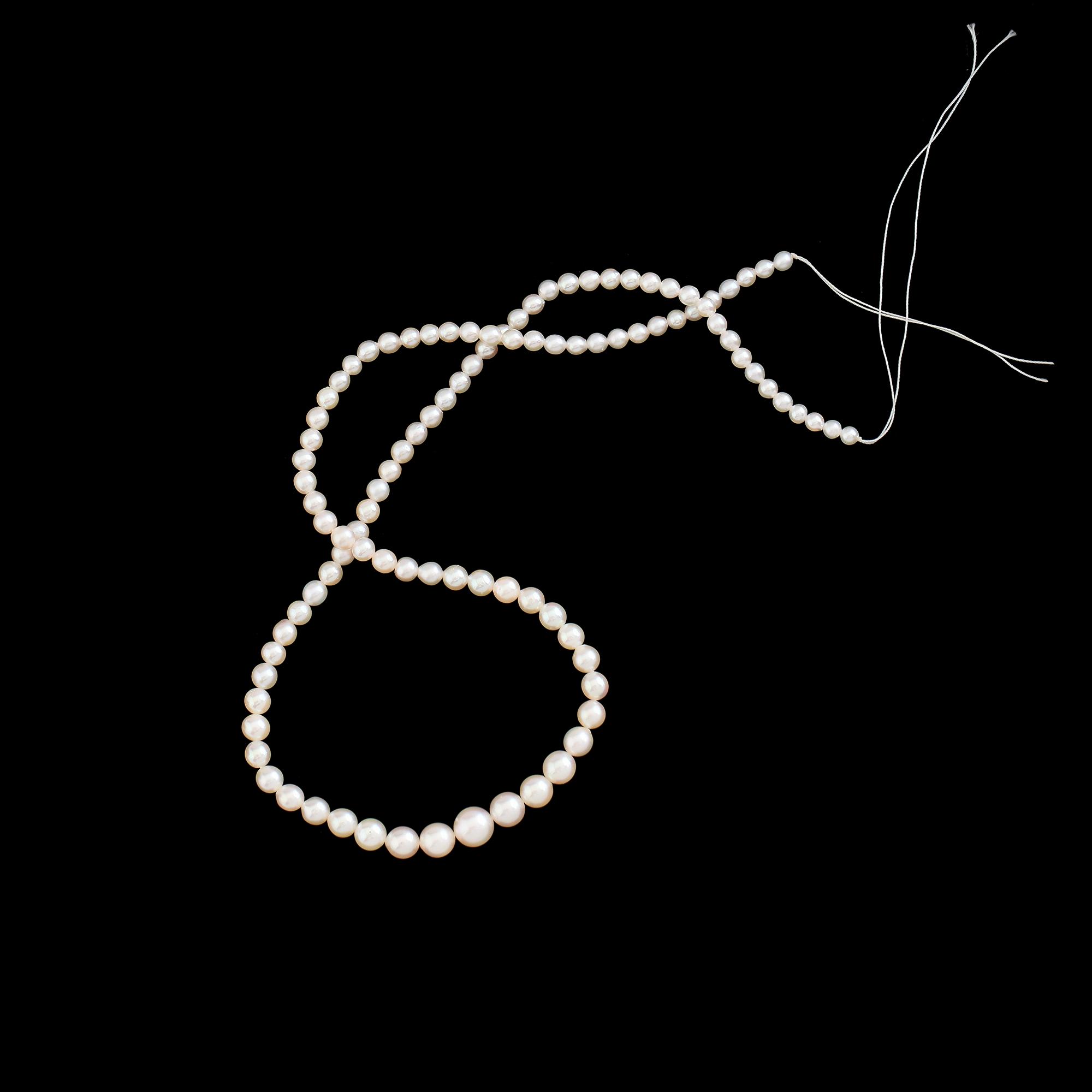 PÄRLCOLLIER, odlade pärlor.