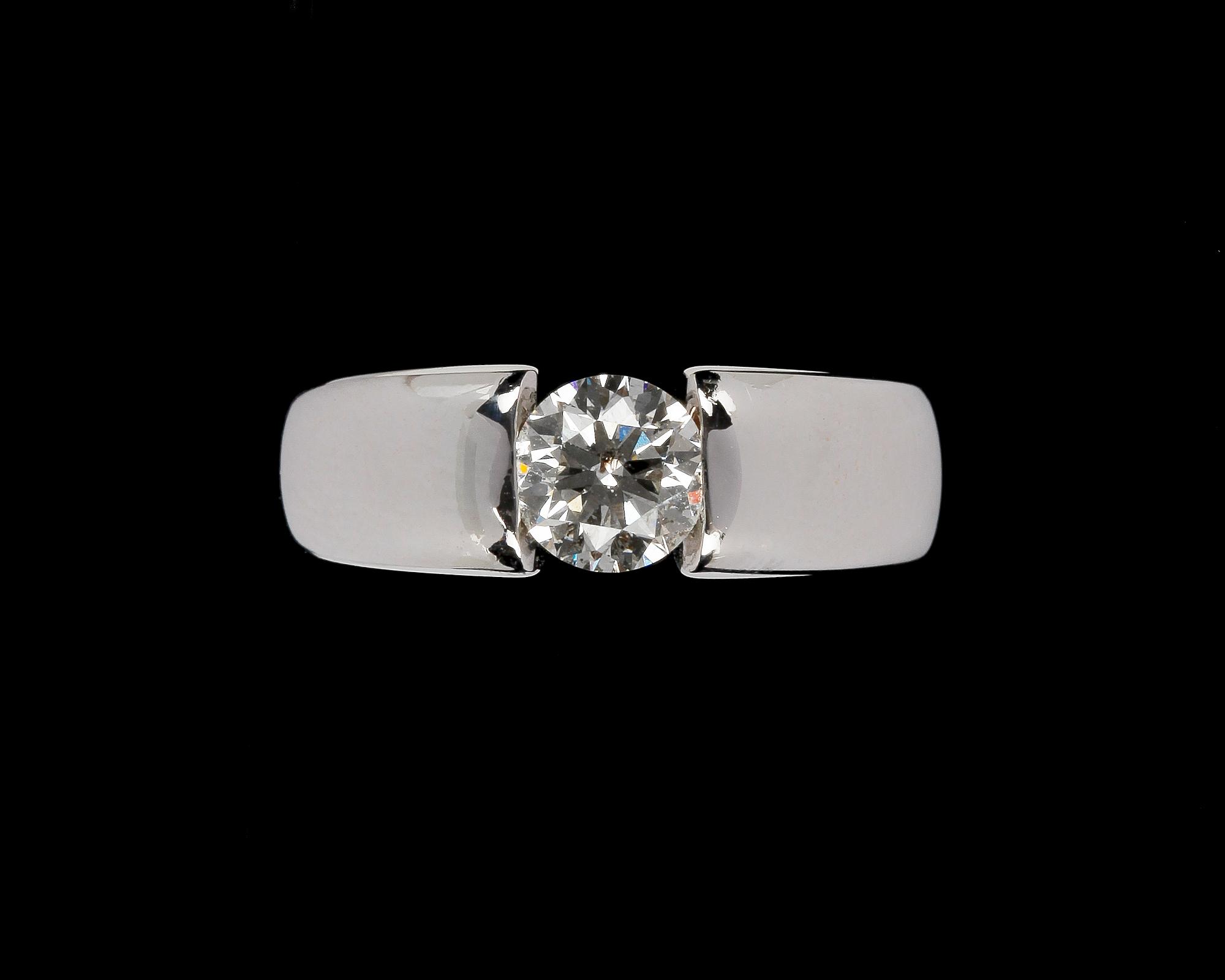 RING, briljantslipad diamant, ca 1 ct, ca J (Crystal) /SI2.