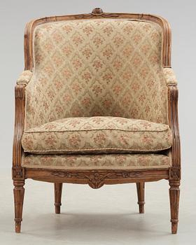 A Gustavian late 18th century bergere.