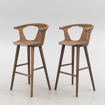 Sami Kallio, a set of six 'In Between SK7' bar chairs, &Tradition, Denmark.