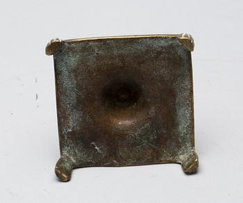 LJUSSTAKE, 1600-tal, mässing.