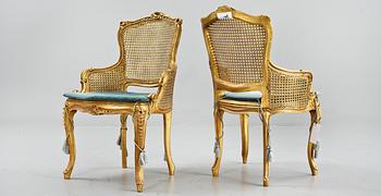 BERGERER, ett par, Louis XV-stil, 1900-tal.