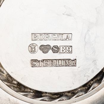 Atelier Borgila, a sterling silver three-piece coffee service, Stockholm 1951-52.