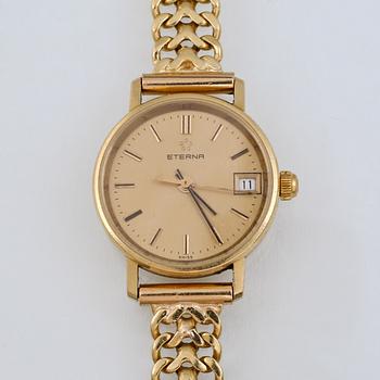 ARMBANDSUR, dam, 18 k guld, total vikt 26 g.