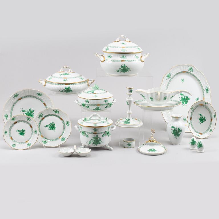 Matservis, porslin, 85 delar, 'Chinese Bouqet', Herend, 1900-tal.