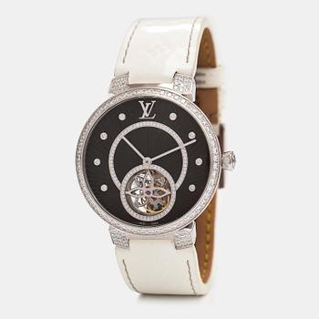 Louis Vuitton, Tambour Slim Tourbillon, wristwatch, 38 mm.
