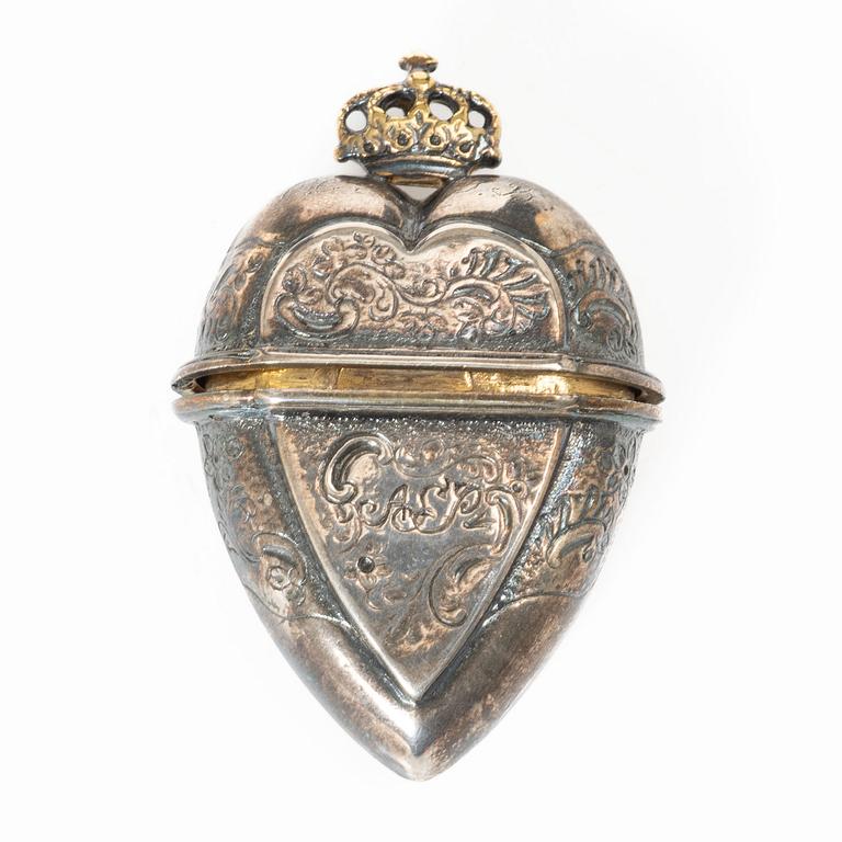 Luktdosa, silver, troligen Danmark 1800-tal.