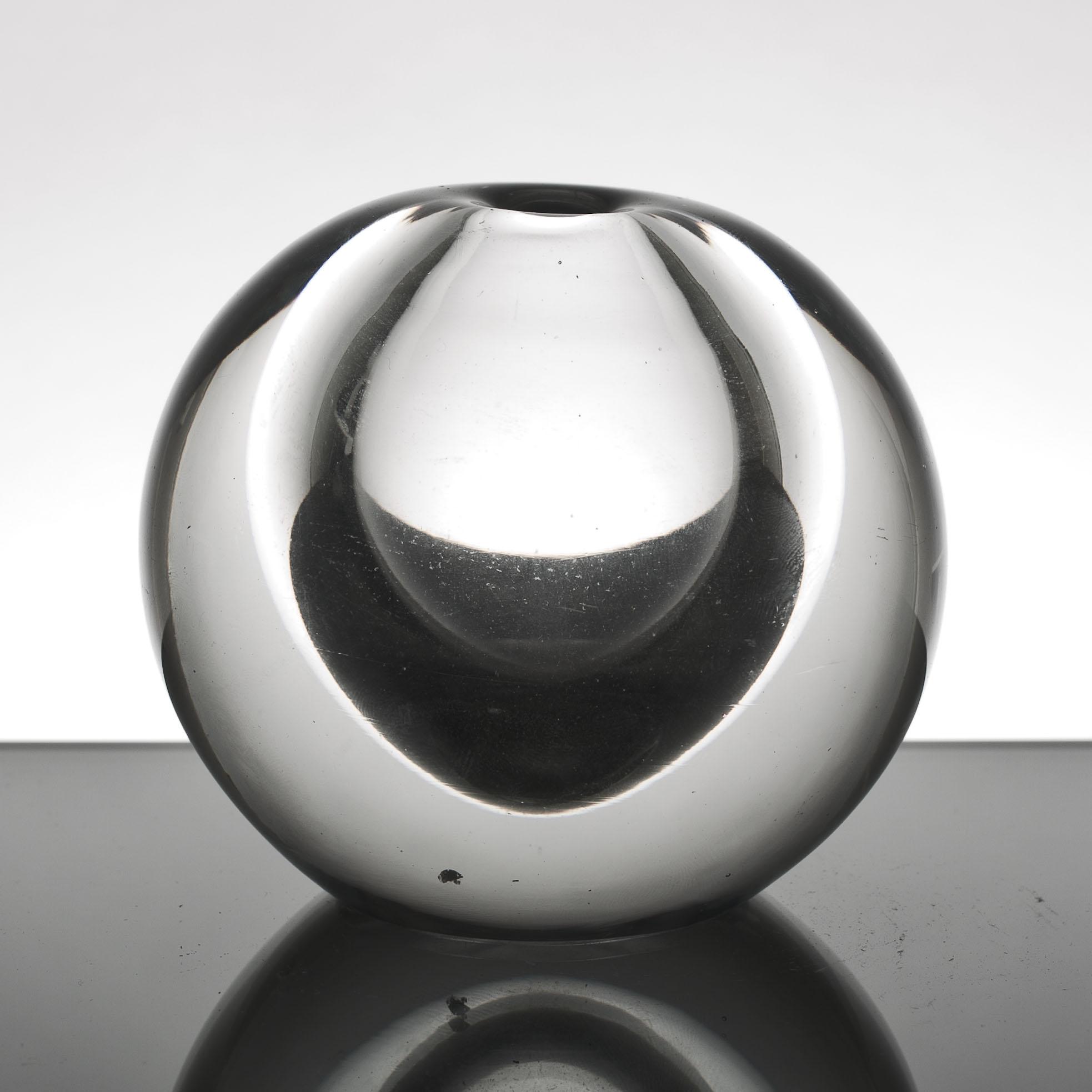 SKULPTUR, glas, signerad Timo Sarpaneva, Iittala.