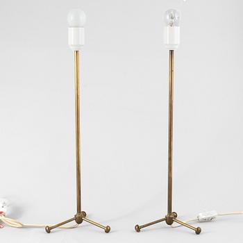 A pair of Swedish Modern table lamps, 1940s-50s.