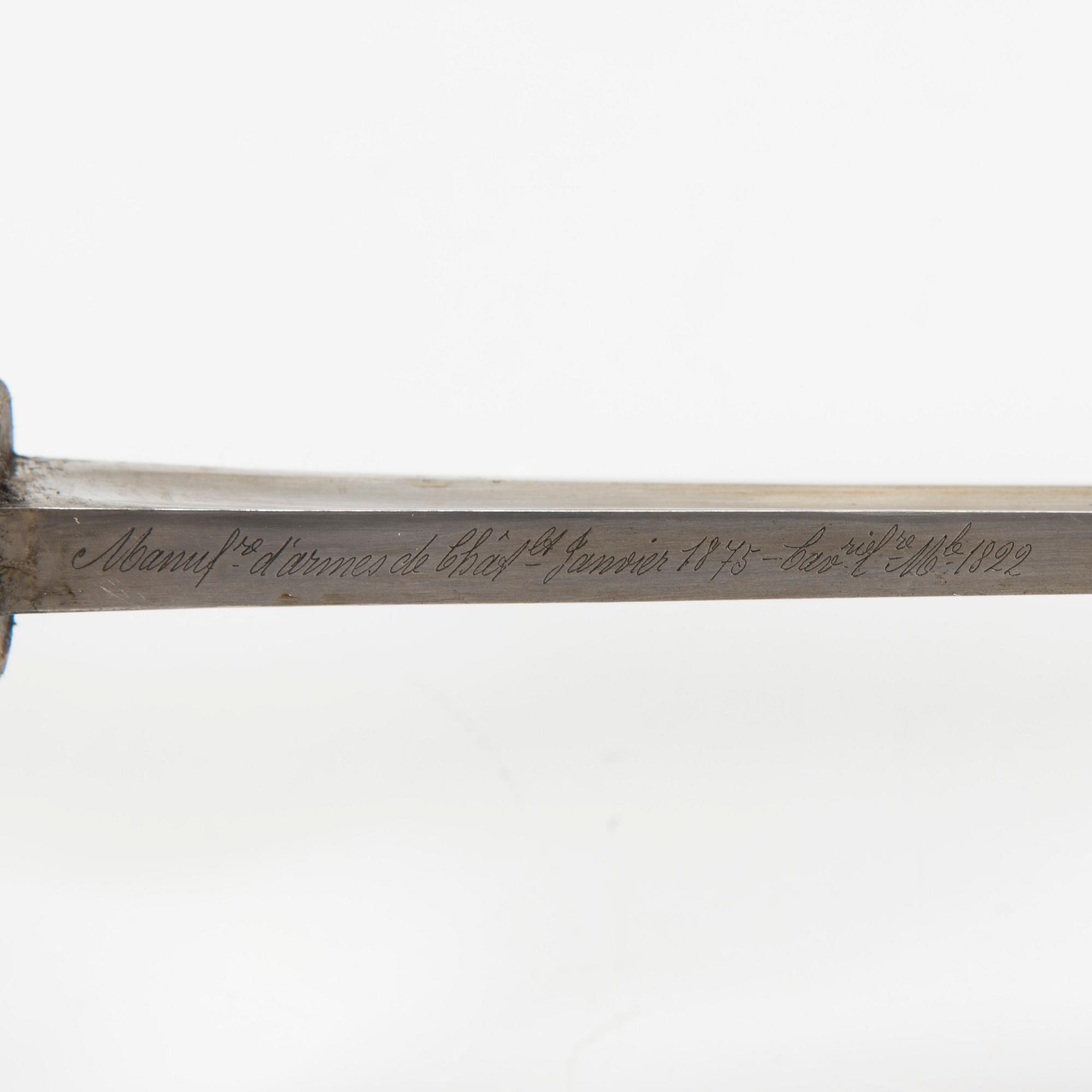 Sabel, kavalleri, Frankrike modell 1822.