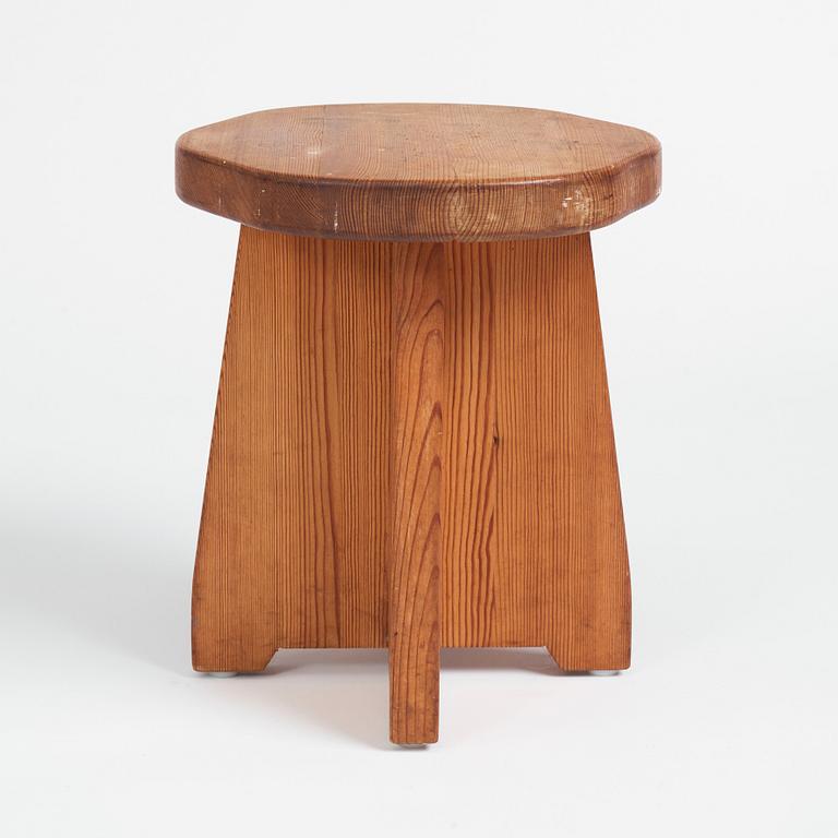 David Rosén, a pine stool 'Berga', Nordiska Kompaniet, Sweden 1930-1940s.