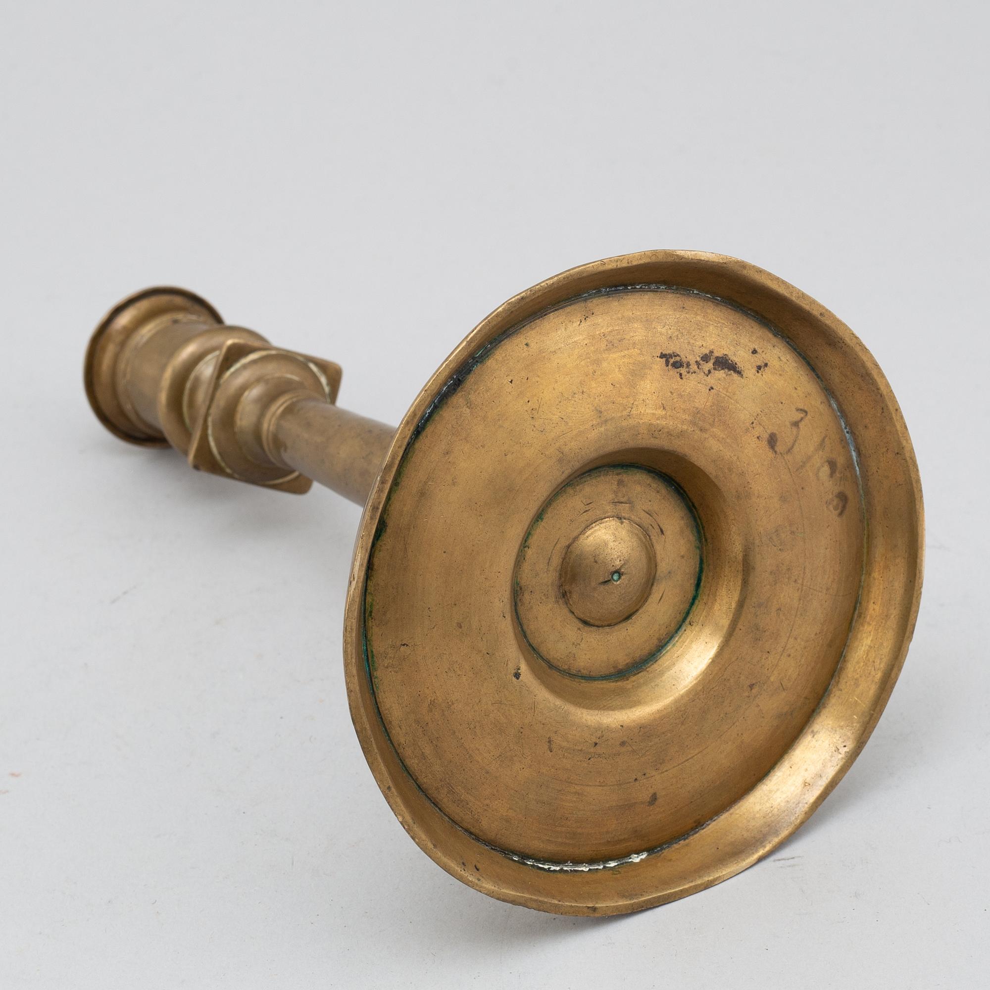 LJUSSTAKE, brons, 1500-tal.