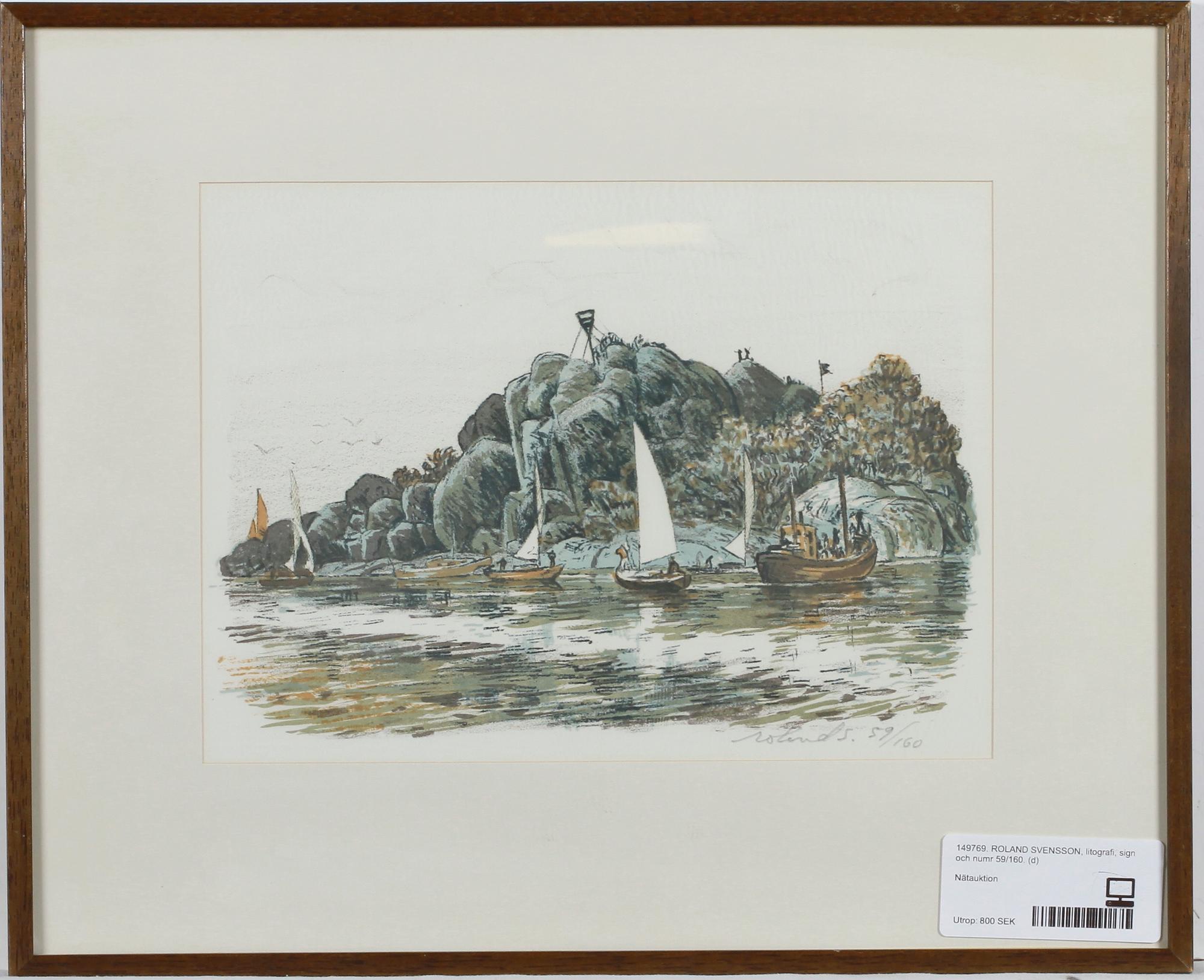 ROLAND SVENSSON, litografi, sign och numr 59/160.