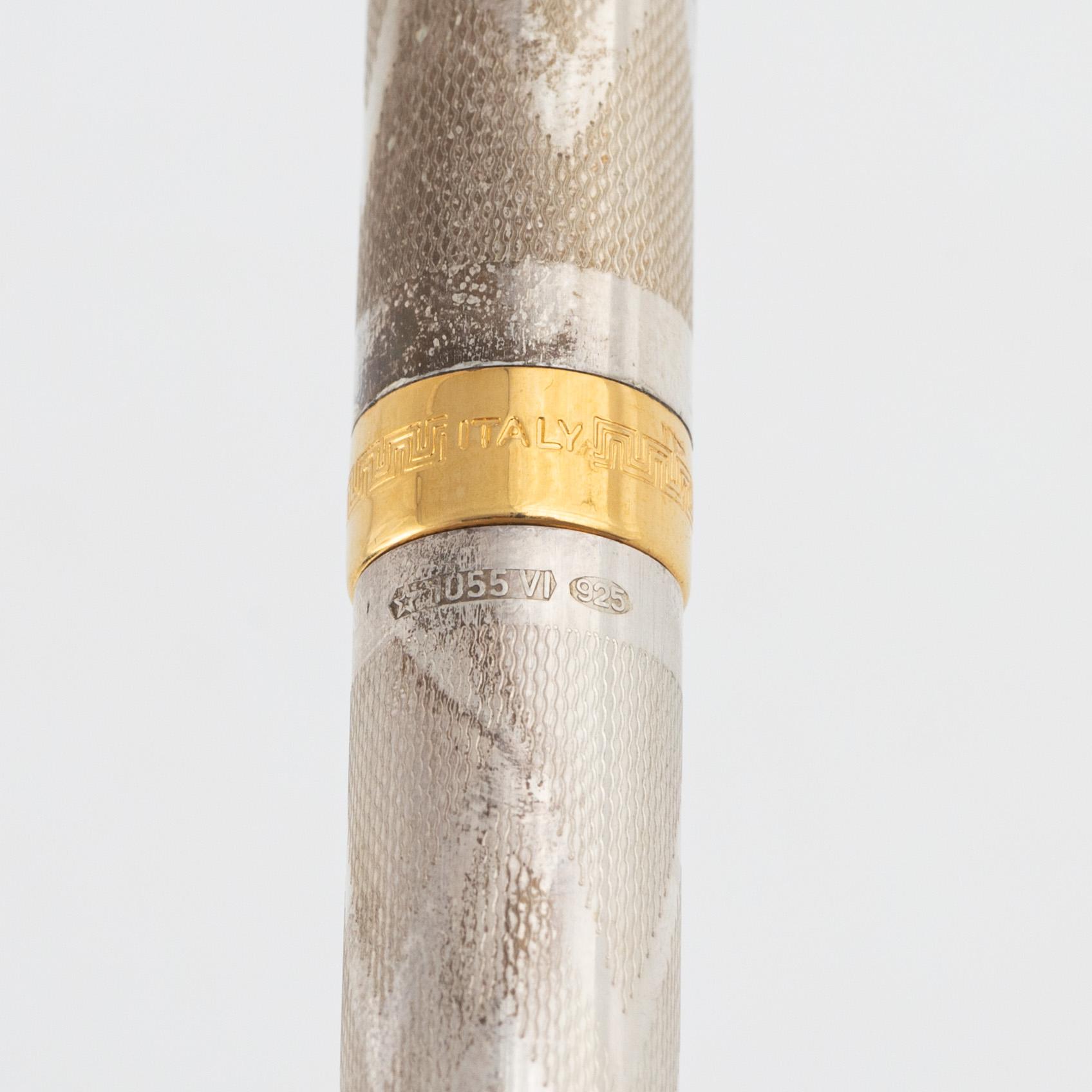 Reservoarpenna, sterlingsilver, Montegrappa, silver, Italien.