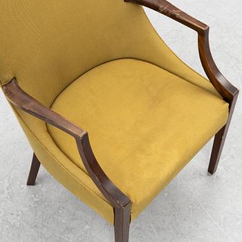 Armchair, C.B. Hansen, Denmark, mid-20th century.