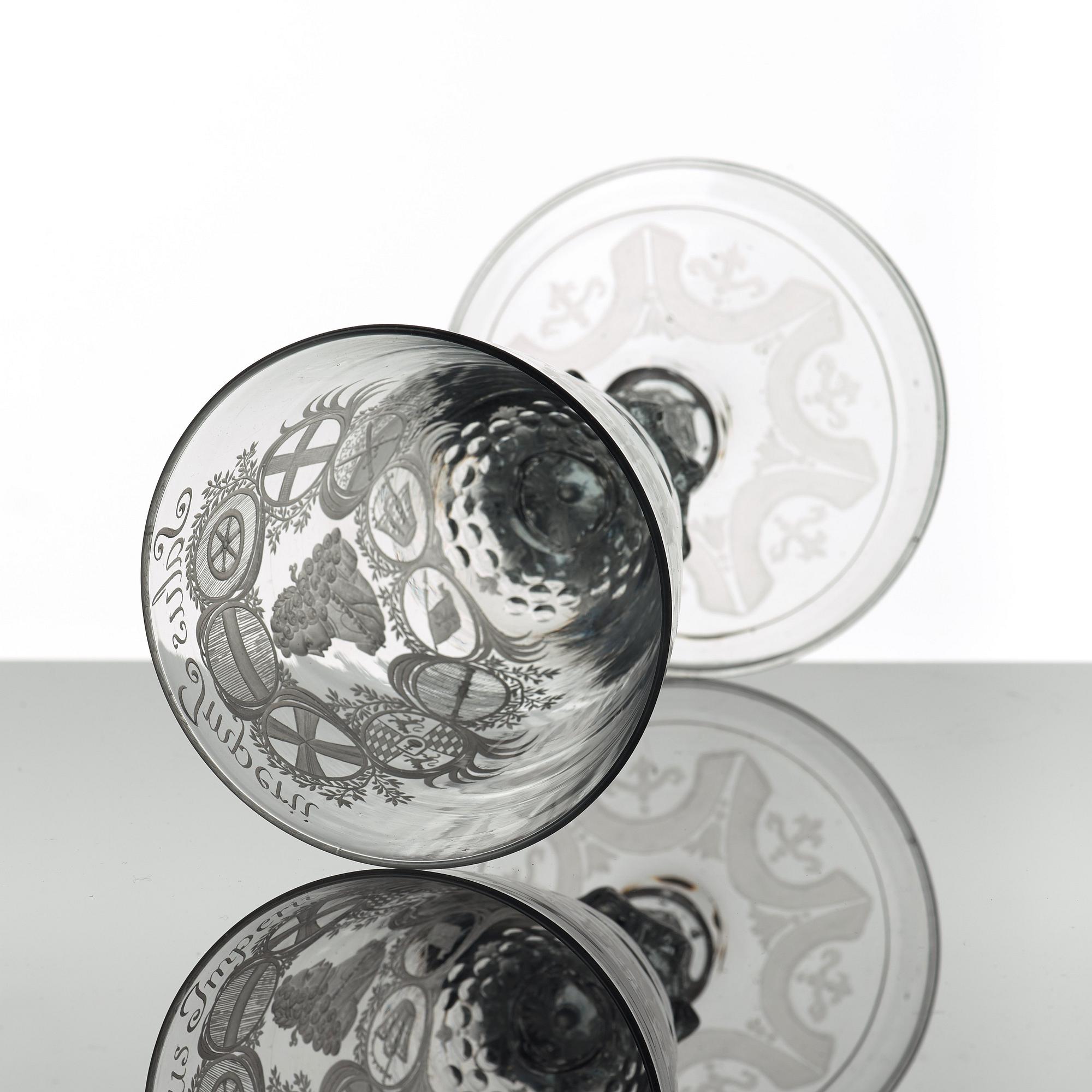 POKAL, glas. Tyskland, 1700-tal.