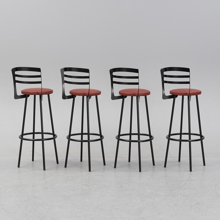 Four bar stool, second half of the 20th cenutyr.